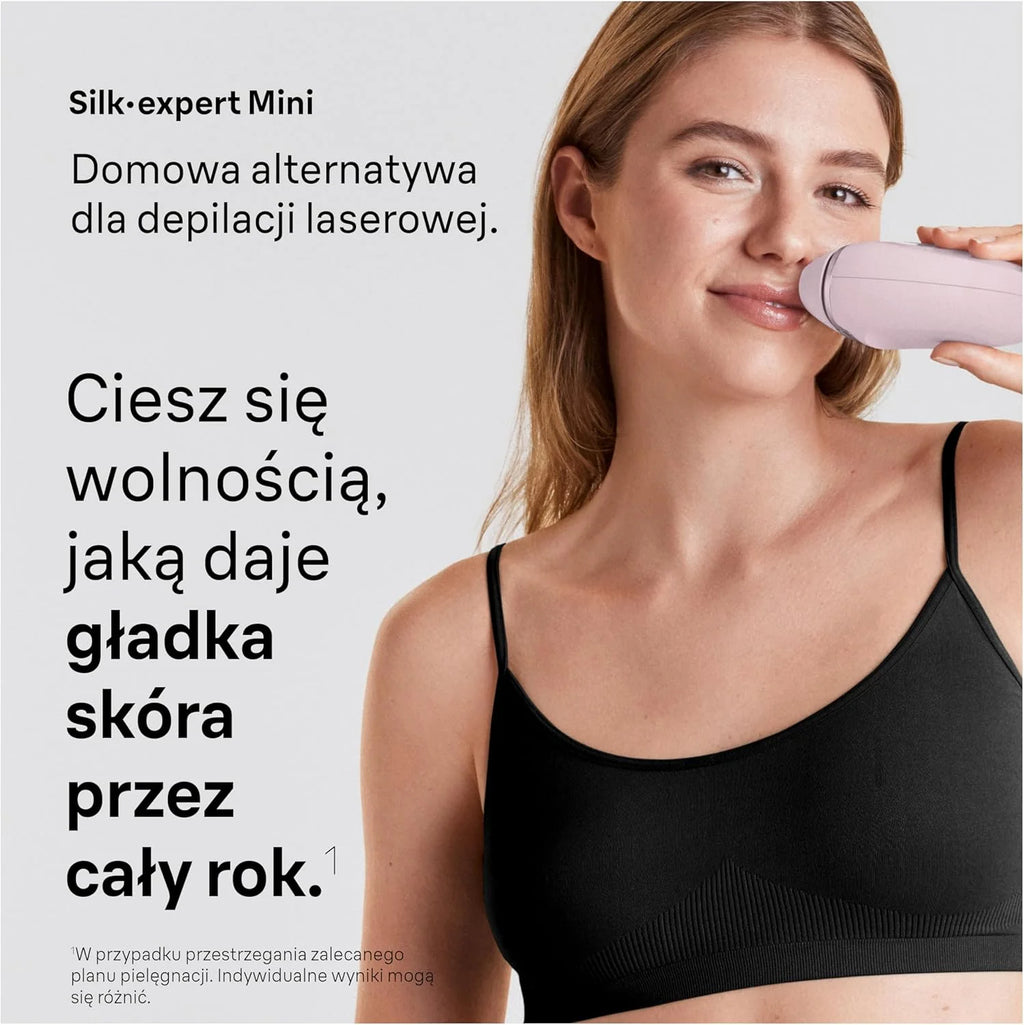 Braun IPL Smart Silk·expert Mini, Do Laserowej Depilacji W Domu, Trwała Redukcja Zbędnego Owłosienia, PL1100